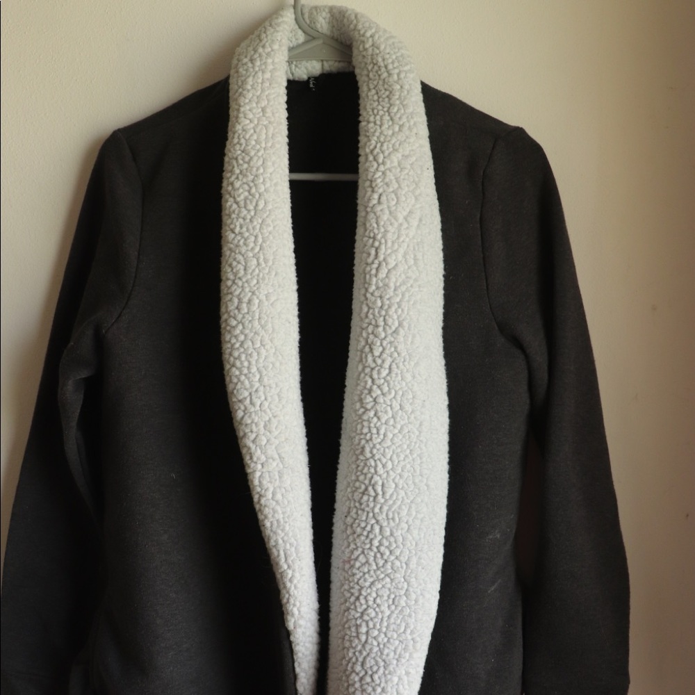 Cute grey and white cardigan